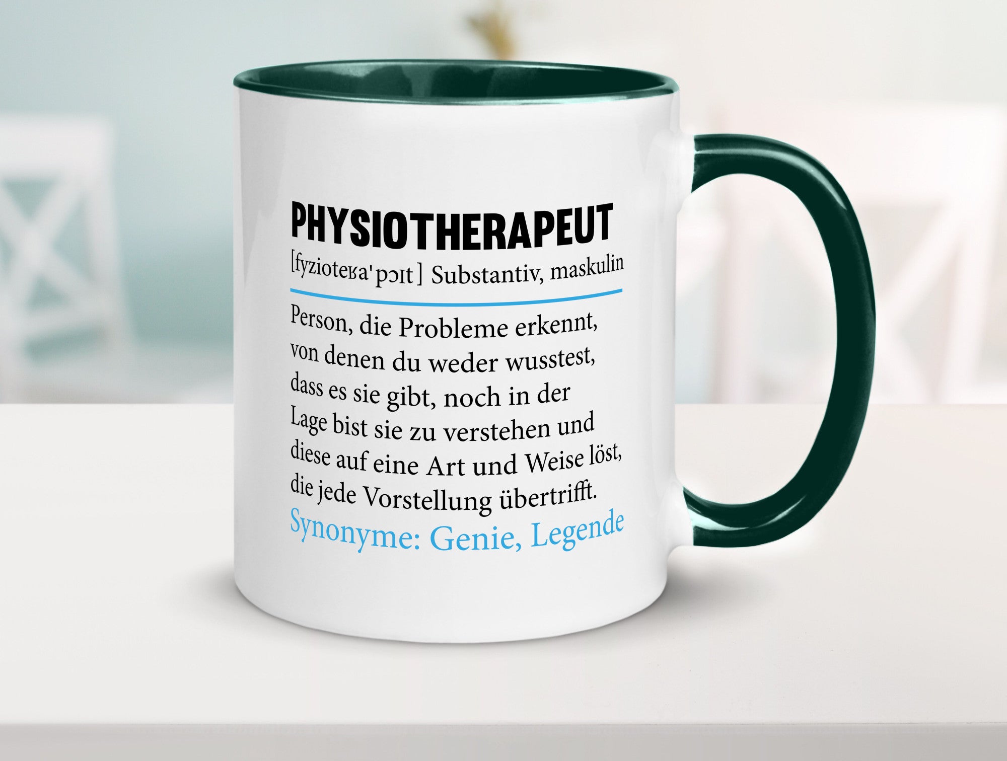 Physiotherapeut | Beruf Spruch Text lustig v2 Humor Arbeit Kollegen Büro