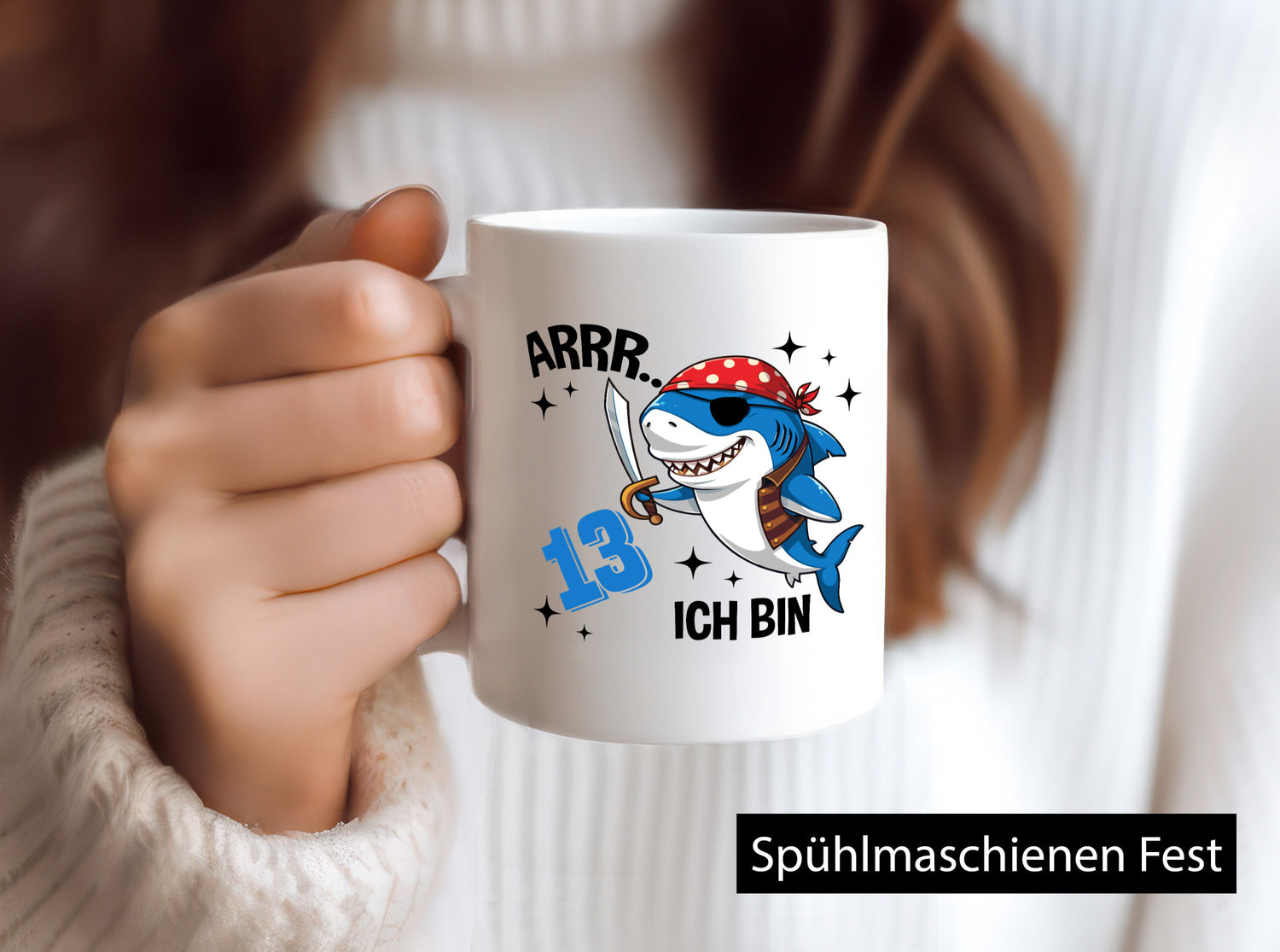 13. Geburtstag | 13 Jahre Arr Pirat Hai Piraten lustig Geschenkidee Geschenk