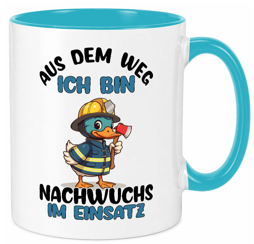 THW nachwuchs | Technische Hilfe Hilfswerk aus dem weg Geschenkidee Humor Tasse
