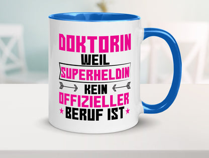 Superheldin Doktorin | Doktorand Doktortitel Geschenkidee Humor Tasse