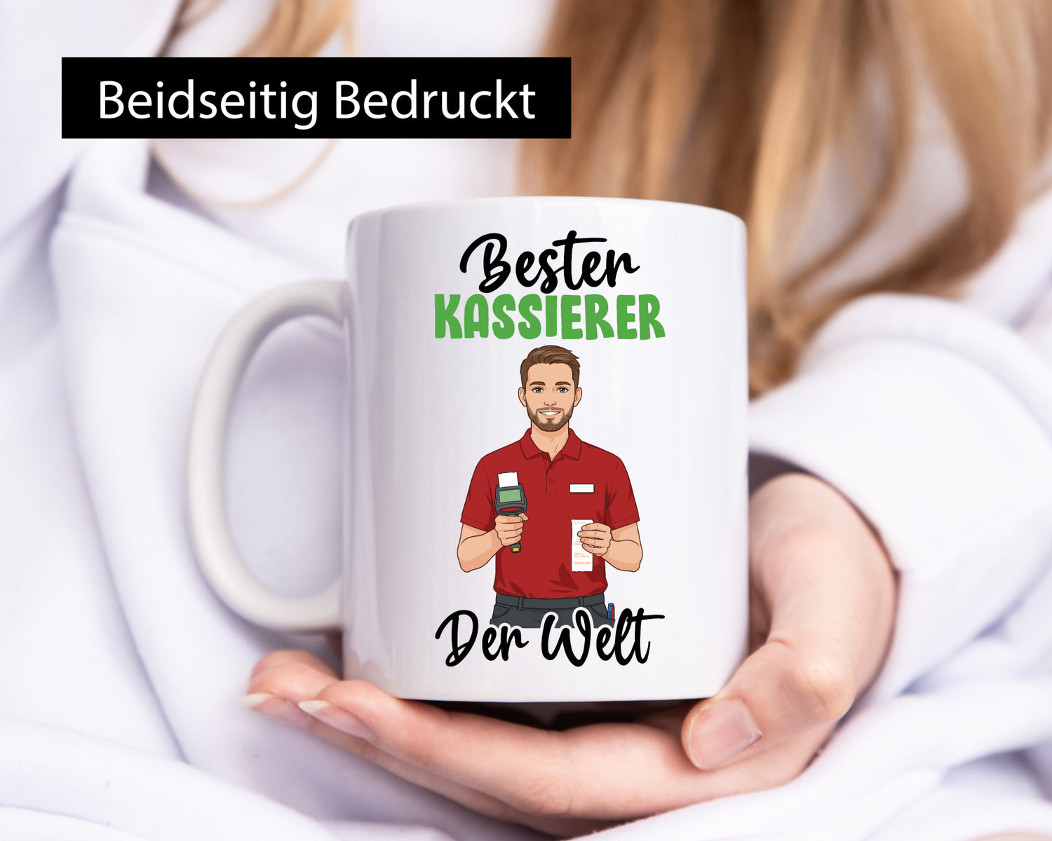 Bester Kassierer v2 Geschenkidee Humor Tasse