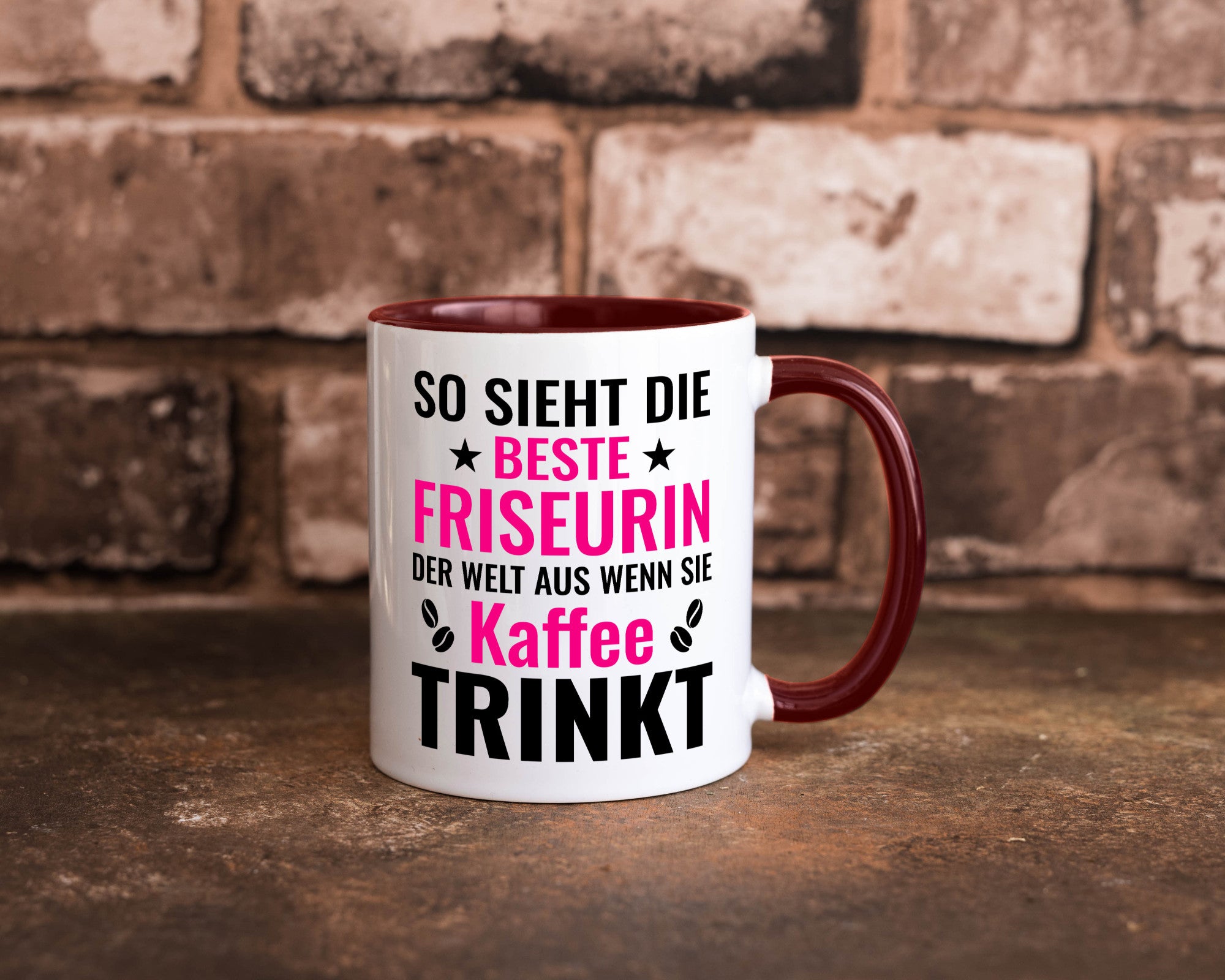 Kaffee trinkt: Friseurin | Friseuse Frisörin lustig Humor Geschenkidee Geschenk