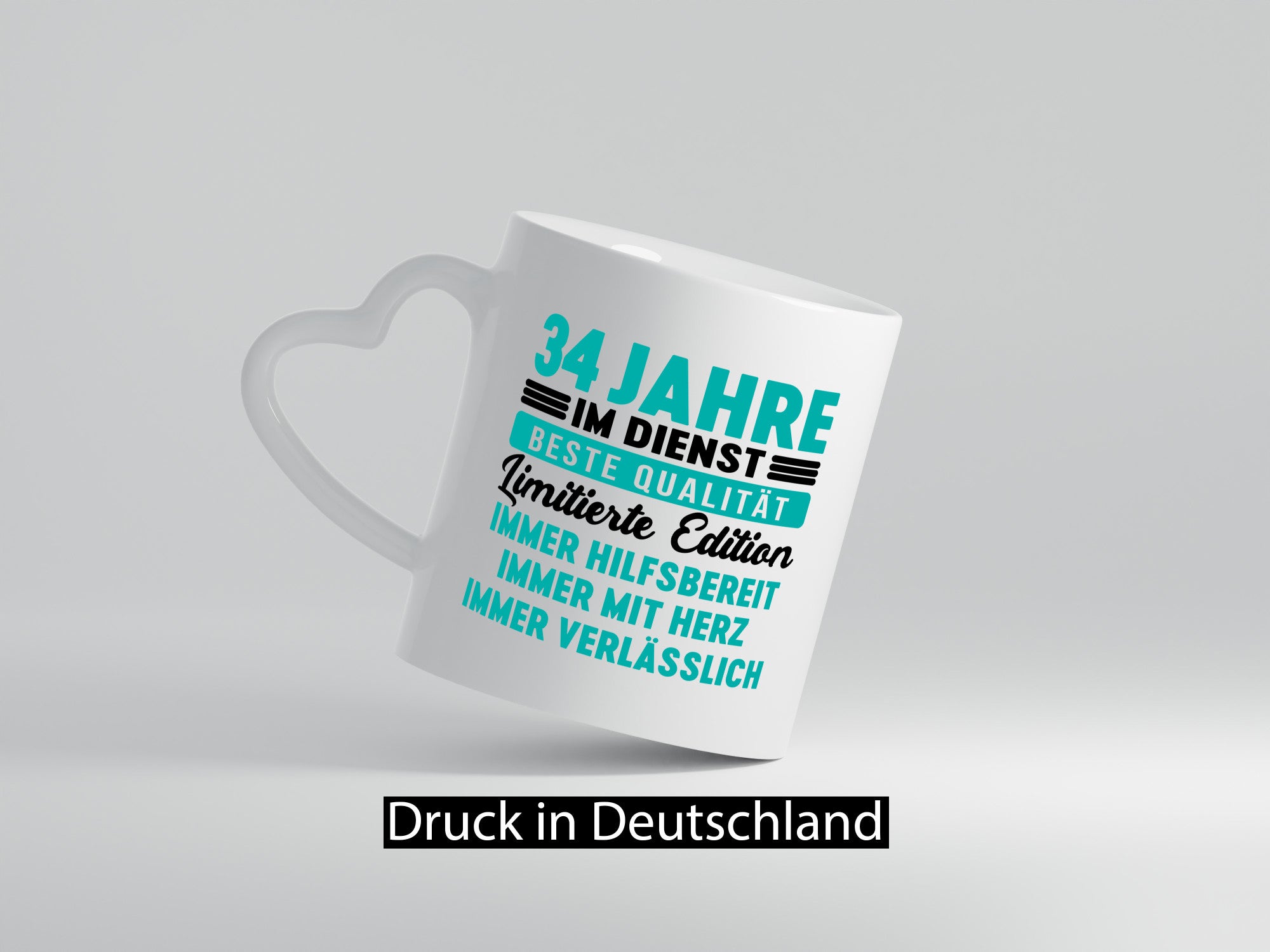 34 Jahre im Dienst | Jubiläum Arbeit v5 Geschenk Kollegen Büro lustiger Spruch