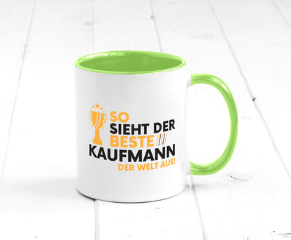 Der Weltbeste Kaufmann Kaufmänner lustig Humor Geschenkidee Geschenk Tasse