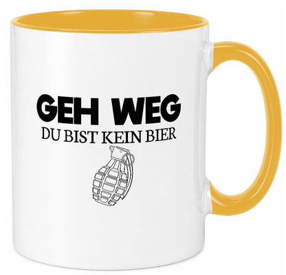 Geh weg du bist kein Bier | bierliebhaber v3 lustig Humor Geschenkidee Geschenk Tasse