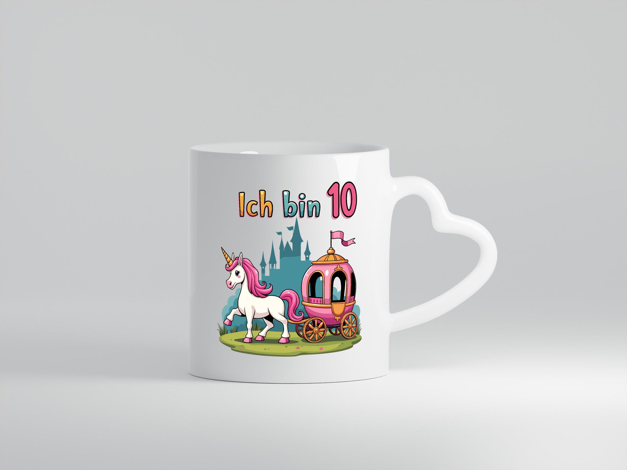 10. Geburtstag | Prinzessin in Kutsche Einhorn lustig Geschenkidee Geschenk