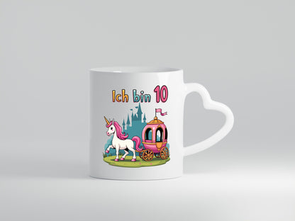 10. Geburtstag | Prinzessin in Kutsche Einhorn lustig Geschenkidee Geschenk