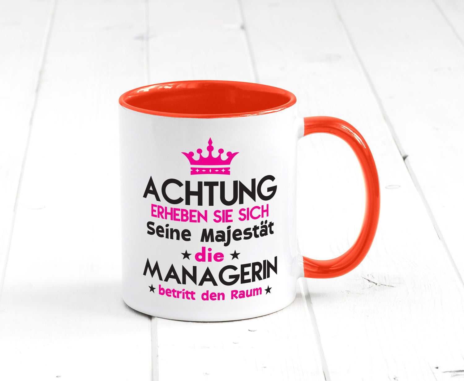 Seine Majestät Managerin | Management lustig Humor Geschenkidee Geschenk Tasse
