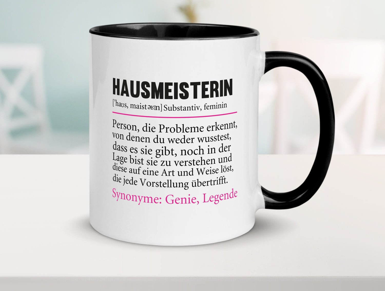 Hausmeisterin | Hauswart Beruf Spruch Humor Geschenkidee Arbeit Kollegen Büro