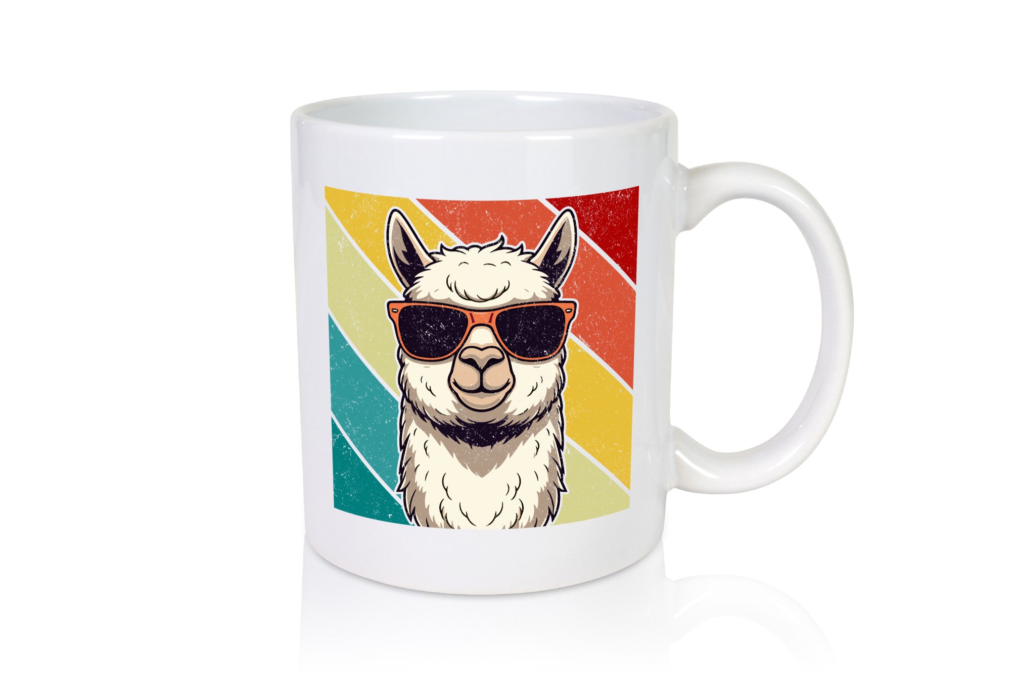 Lama | Retro Alpaka mit Sonnenbrille Geschenk Humor Geschenkidee lustiger