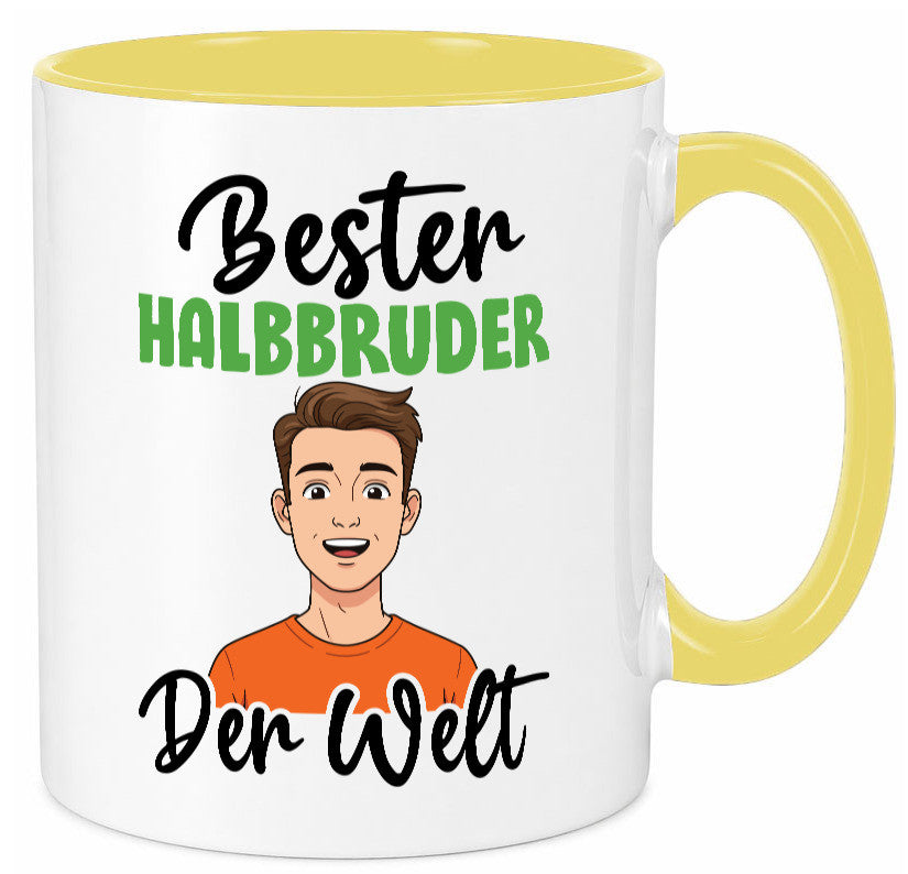 Bester Halb Bruder | Stiefvater Humor Familie Geschenkidee Tasse