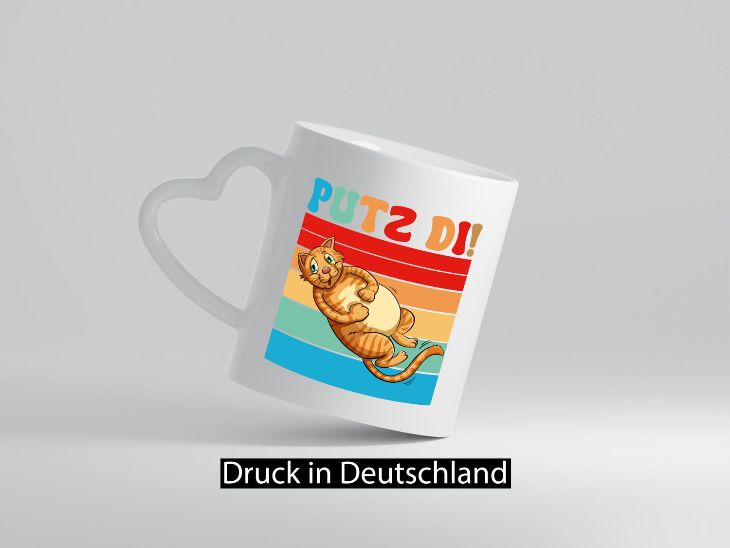 Putz di | Katze Katzenfreunde Katzen Geschenk Tierliebhaber Humor lustiger