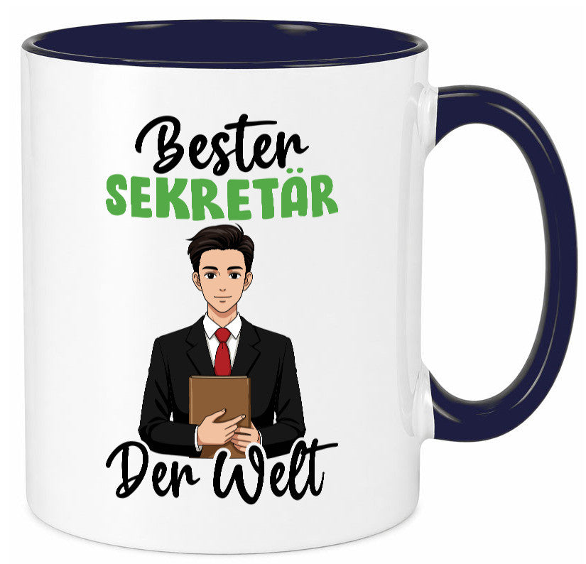 Bester Sekretär | Büro v2 lustiger Spruch Geschenk Arbeit Kollegen Tasse