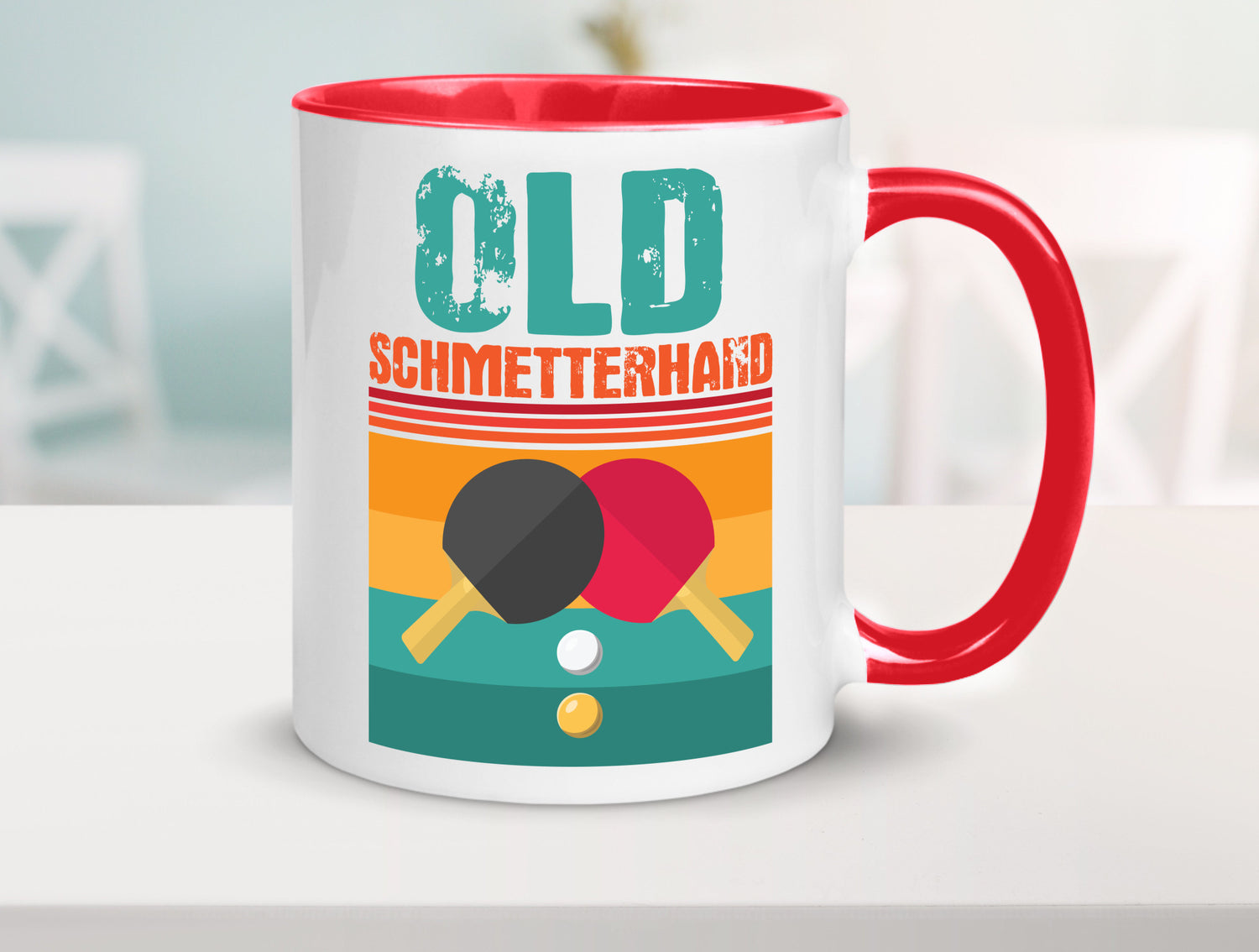 Tischtennis Tasse Humor Geschenkidee