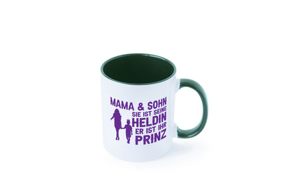 Mama &amp; Sohn | Helding Prinz Mutterliebe Geschenkidee Familie Humor Tasse