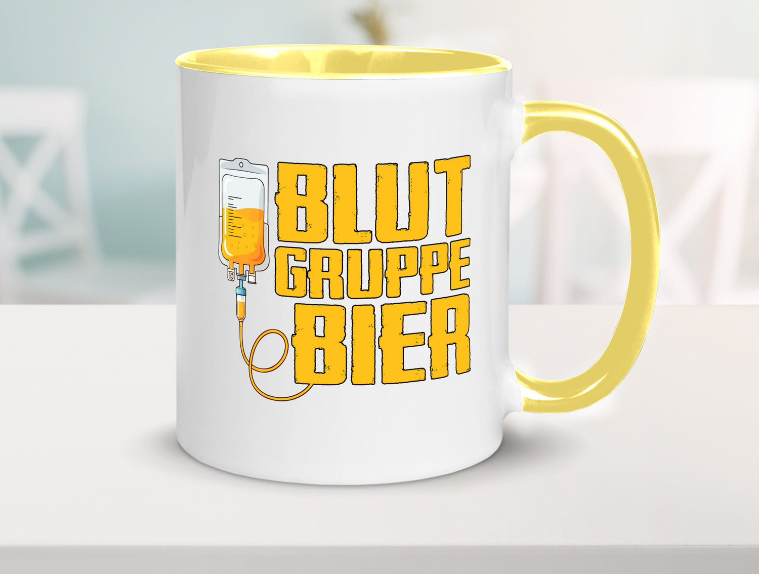 Blutgruppe Bier | Saufen Trinken Biertrinker Humor Geschenkidee Tasse