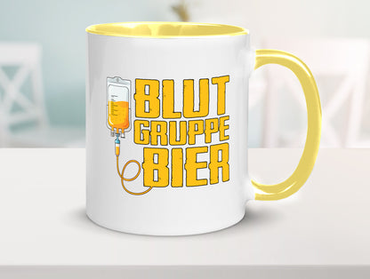 Blutgruppe Bier | Saufen Trinken Biertrinker Humor Geschenkidee Tasse