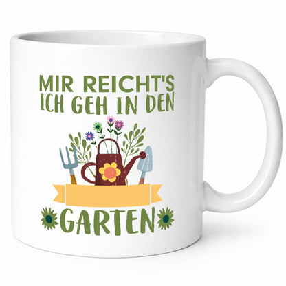 Ich geh in den Garten | Gärtner Tasse Gartenarbeit Humor Arbeit Kollegen Büro