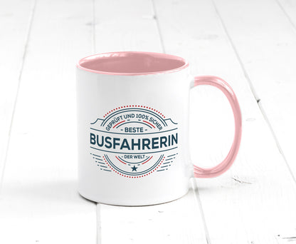 Geprüft und sicher: Busfahrerin | Berufsfahrer Fahrerin Humor Arbeit Kollegen
