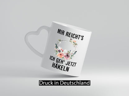 Ich geh` jetzt häkeln | Häkelzubehör Freundin Geschenkidee Humor Tasse