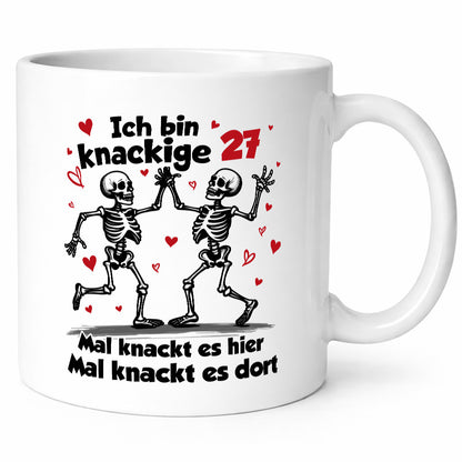 27. Geburtstag | Knackige 27 Ich bin alt v2 Humor Geschenkidee Tasse