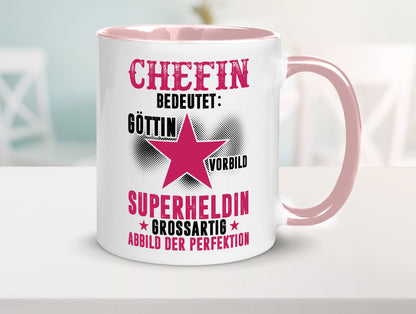 Bedeutung von Chefin | Führungskraft Vorgesetzte Geschenk Arbeit Kollegen Büro