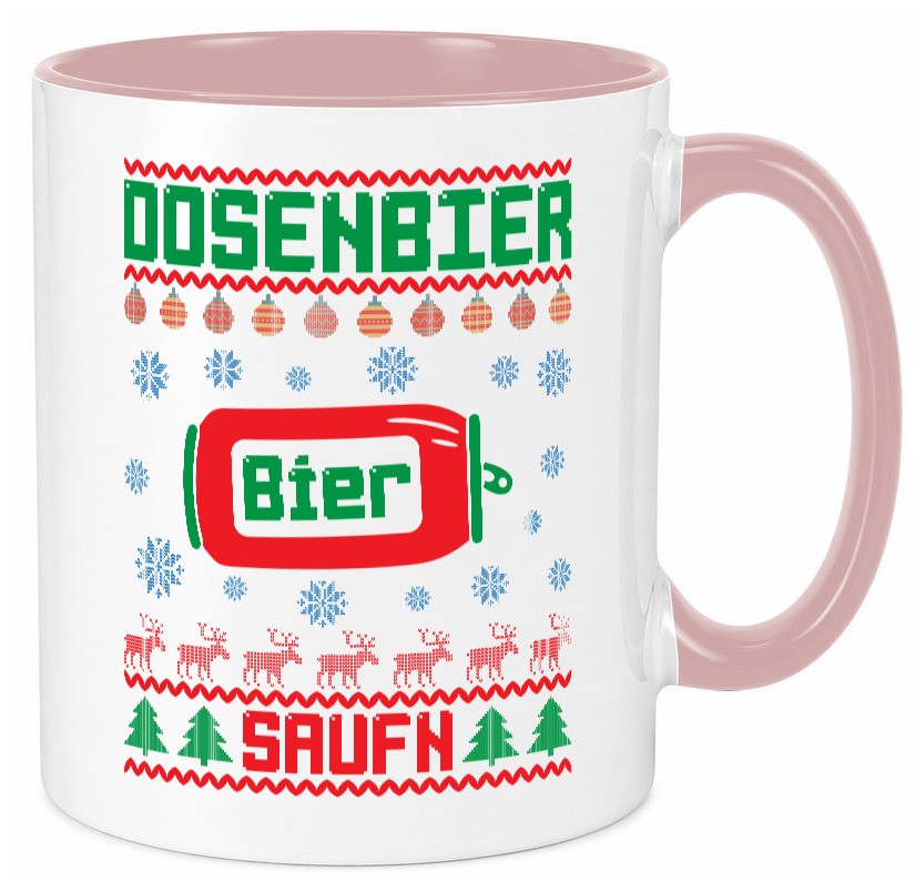 Dosenbier Saufn | Ugly Christmas Weihnachten Humor Geschenkidee Tasse