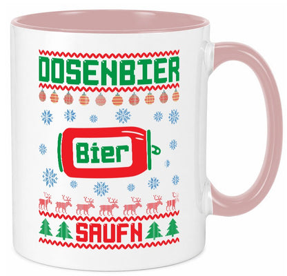 Dosenbier Saufn | Ugly Christmas Weihnachten Humor Geschenkidee Tasse