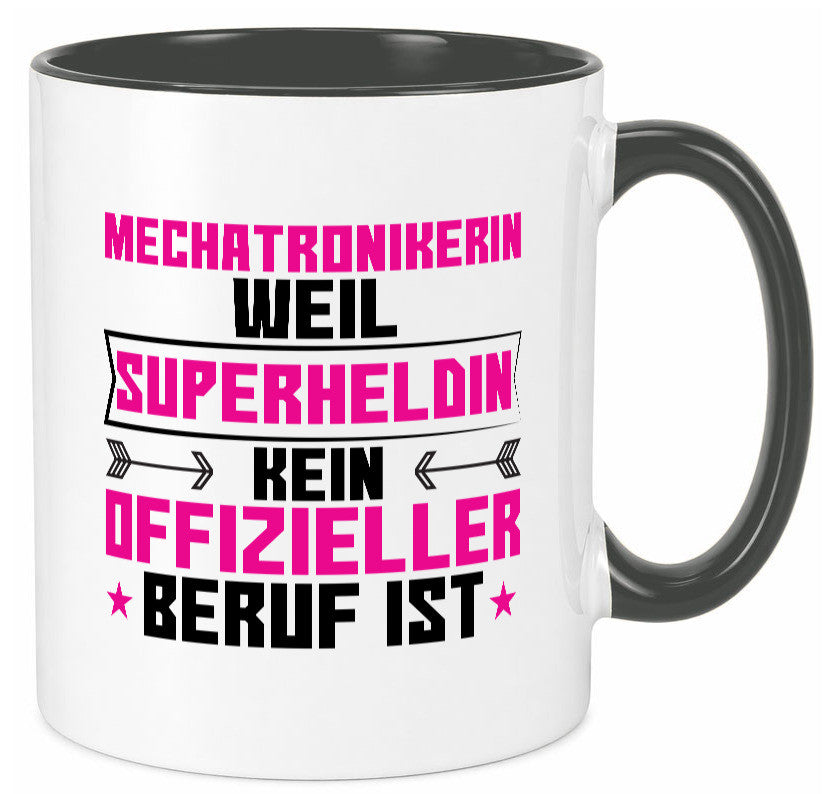 Superheldin Mechatronikerin | KFZ Werkstatt Geschenkidee Humor Tasse