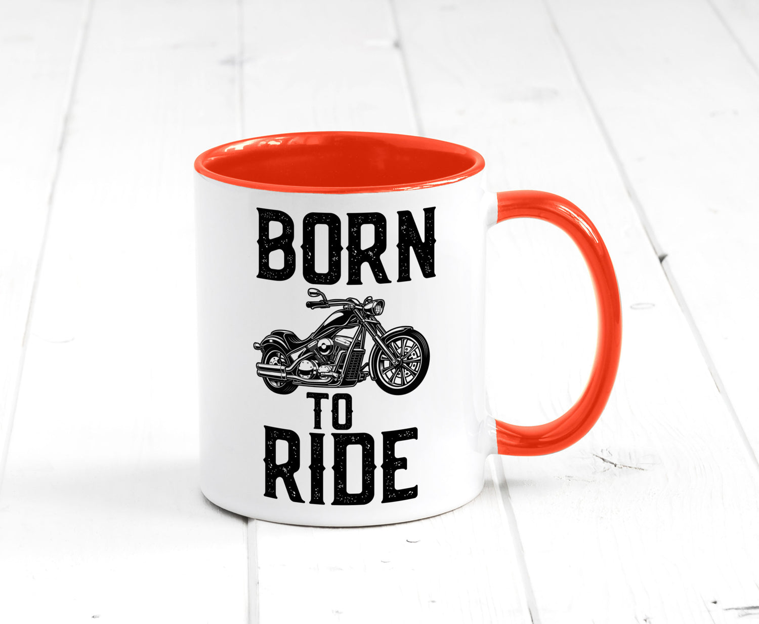 Born to ride | Biker Tasse Motorradfahrer Motorrad lustiger Spruch Geschenk