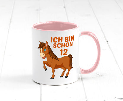 12. Geburtstag | Ich bin schon 12 Pferde Pony Geschenkidee Humor Tasse