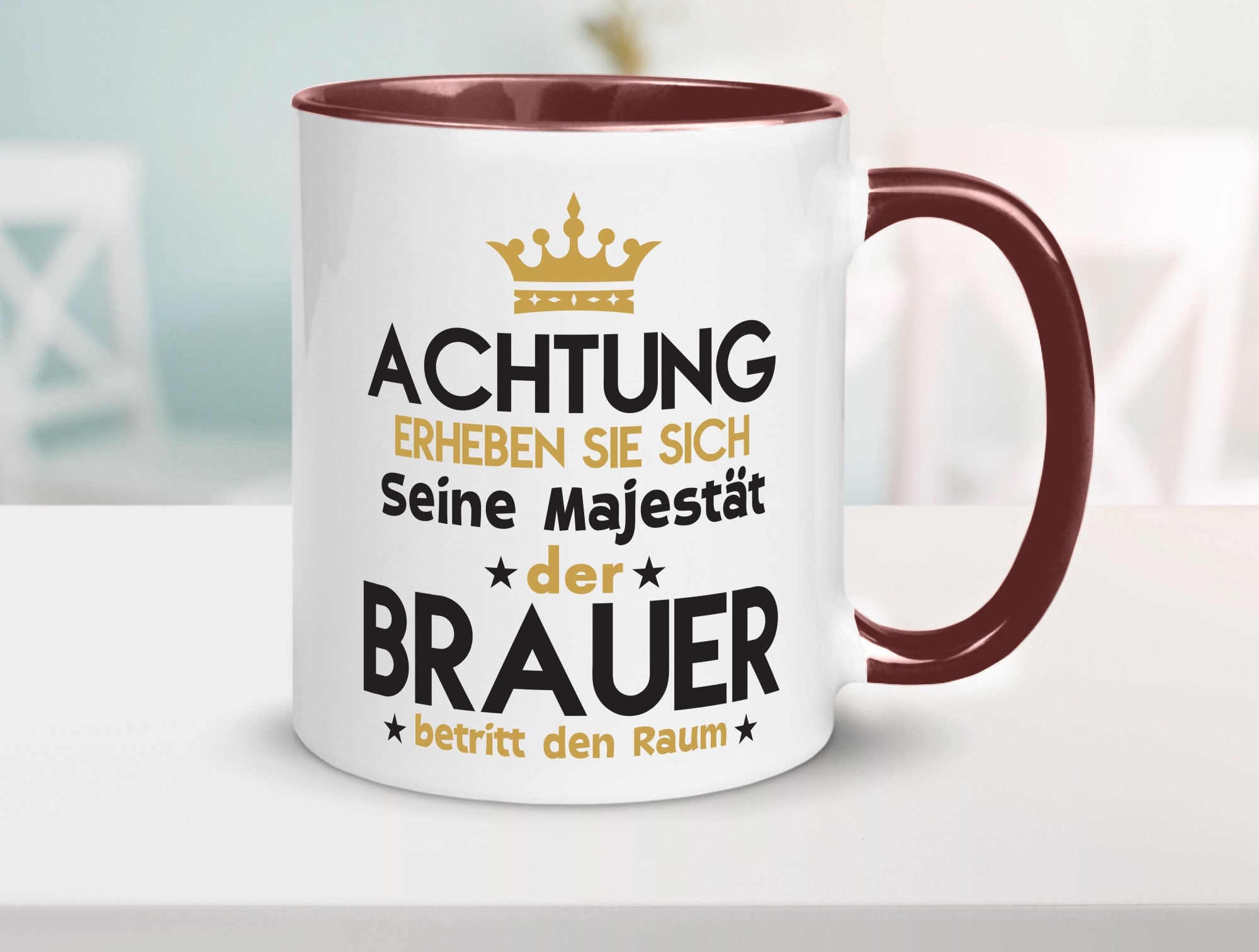 Seine Majestät Brauer | Bier Brauerei Humor Geschenkidee Tasse