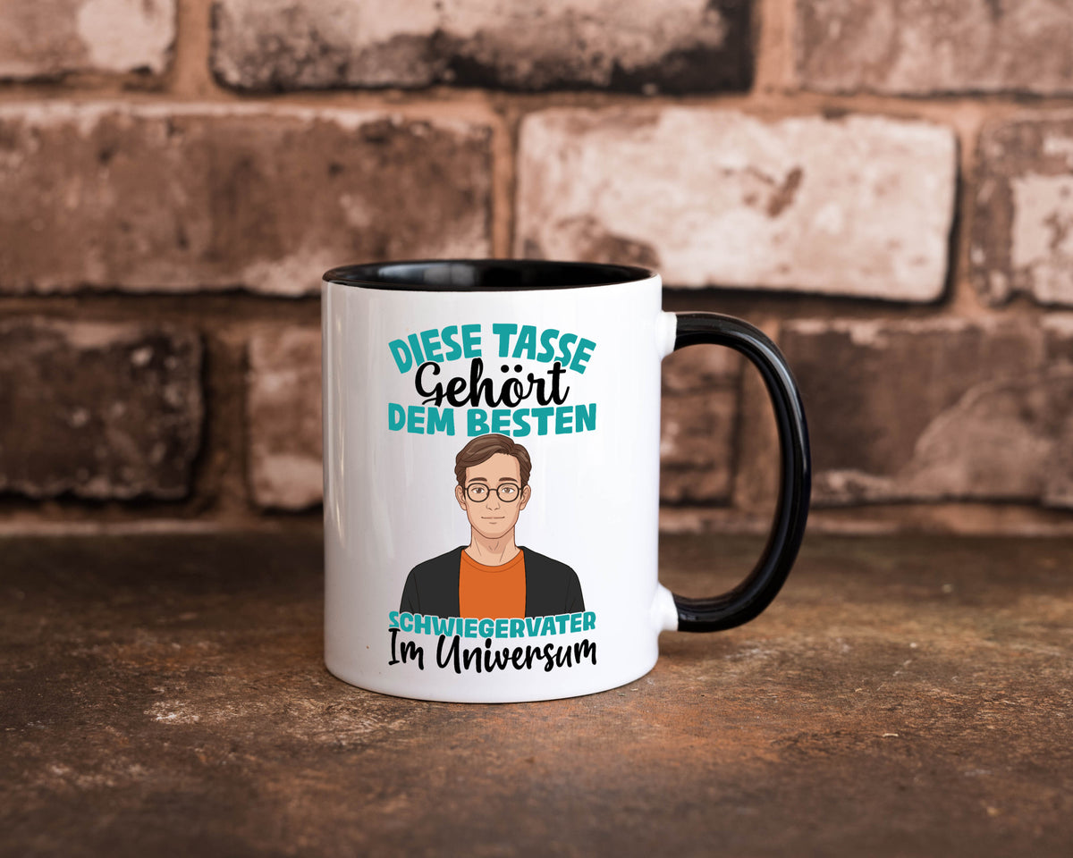 Im Universum: Schwiegervater |Schwiegersohn | Beziehung Geschenkidee Familie Tasse