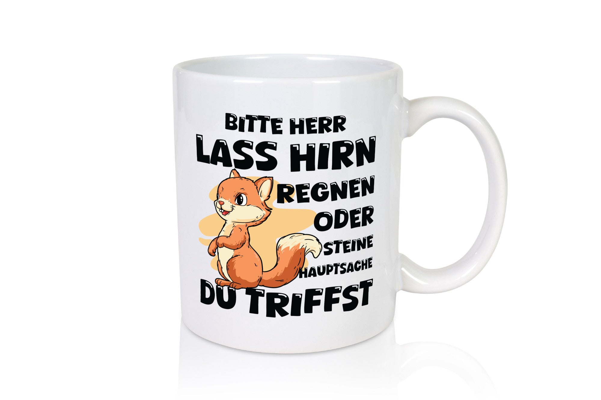 Bitte lass Hirn Regnen | Dumme Menschen Einhorn Geschenkidee Humor Tasse