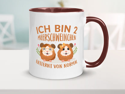 Zwei Meerschweinchen | Tierfreund Tasse Tier Liebe lustig Tierliebhaber Humor