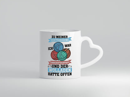 Der Wollladen hatte offen | Stricken Wolle Humor Geschenkidee Tasse