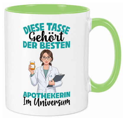 Im Universum: Apothekerin | Apotheke Pharmazie lustiger Spruch Geschenk Humor