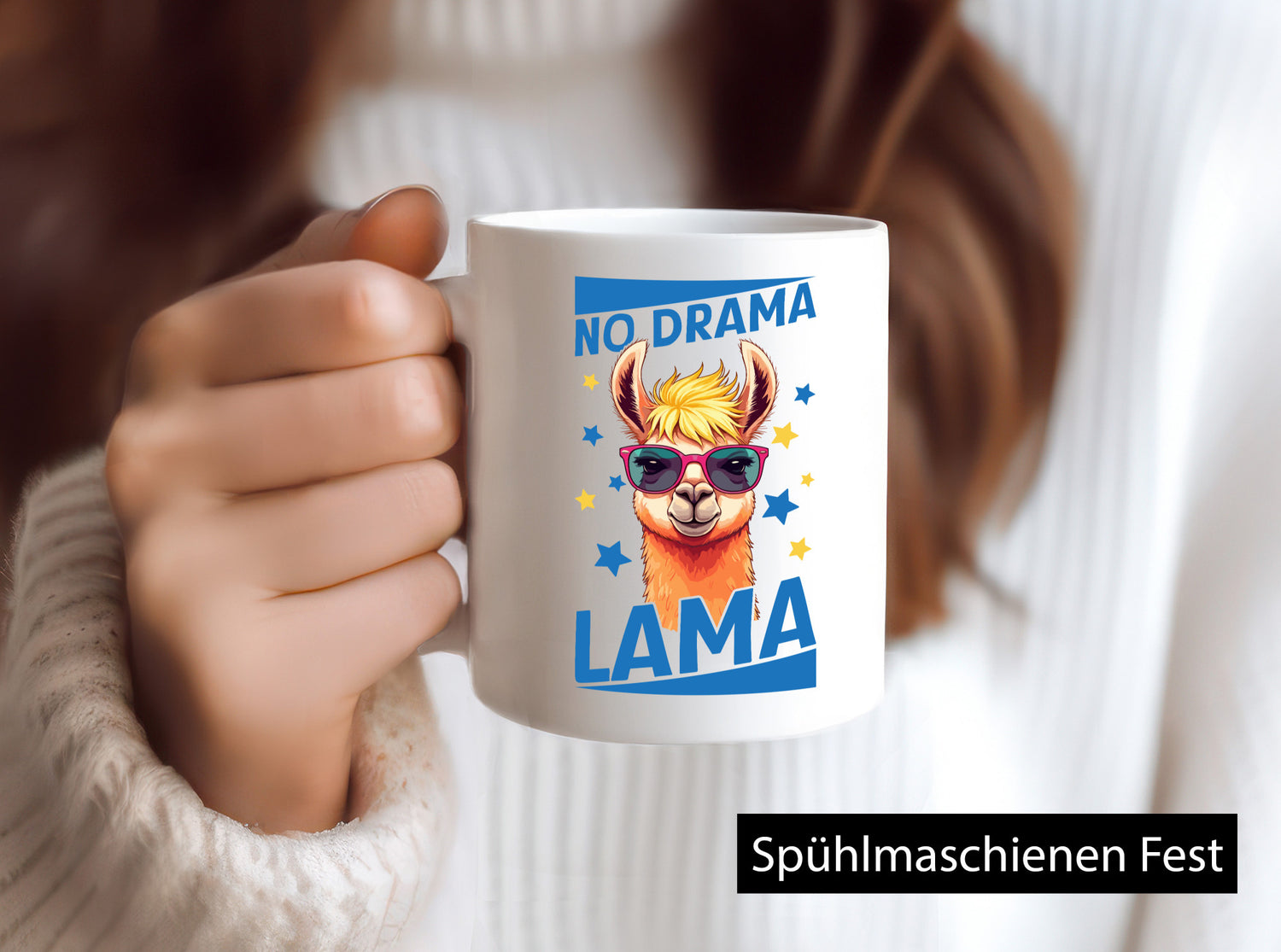 No Drama Lama | Alpaka mit Sonnenbrille Geschenk Humor Geschenkidee lustiger