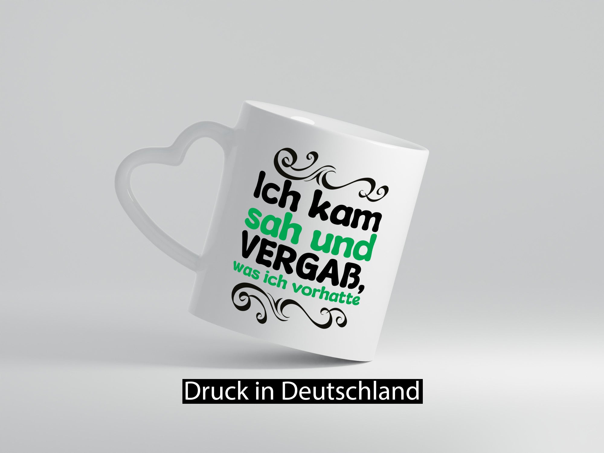 Ich kam sah und vergaß was vorhatte Geschenkidee Humor Tasse