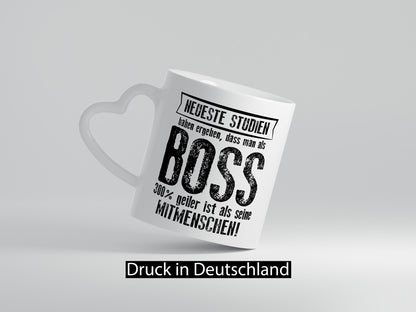 Neuste Studien: Boss | Führungskraft Vorgesetzter lustiger Spruch Geschenk