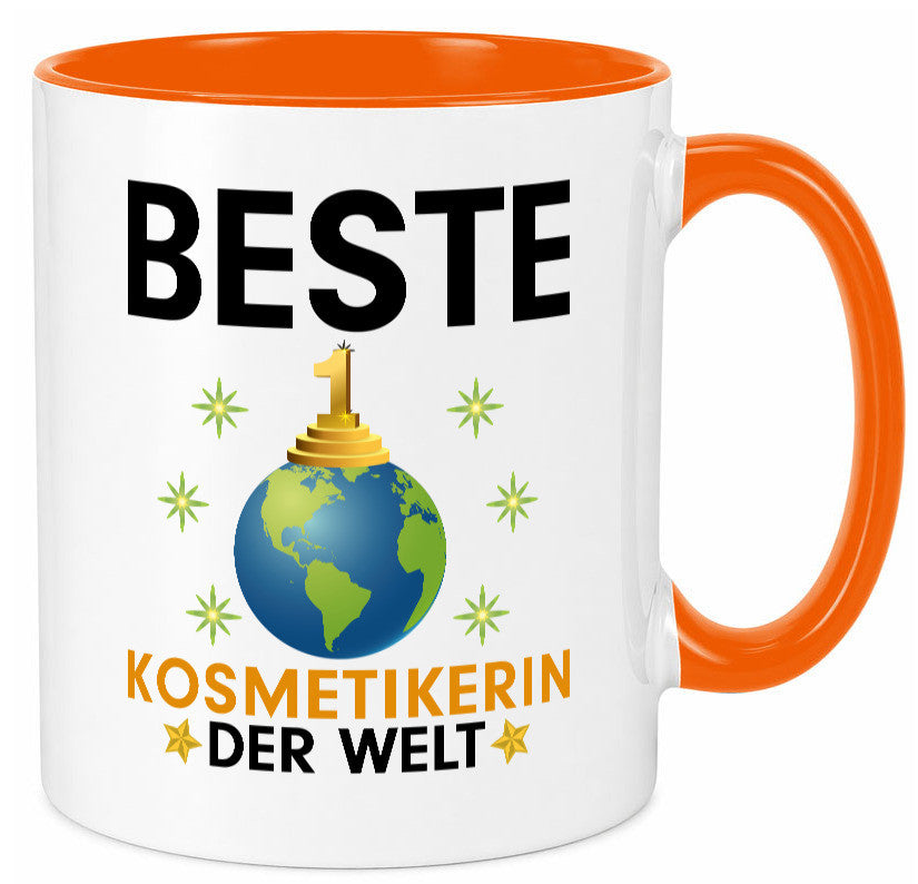 Welt Beste Kosmetikerin | Kosmetik Stylistin Visagistin Geschenkidee Humor Tasse