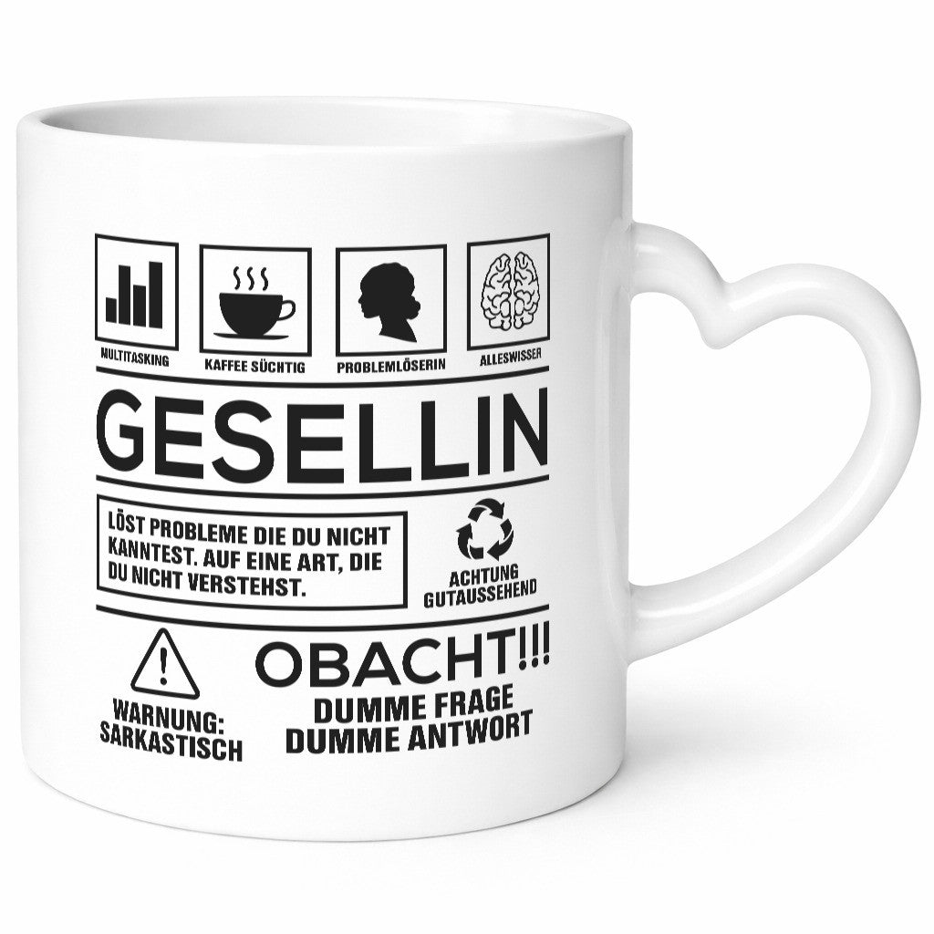 Achtung Probleme Gesellin | Handwerkerinnen lustig Humor Geschenkidee Geschenk