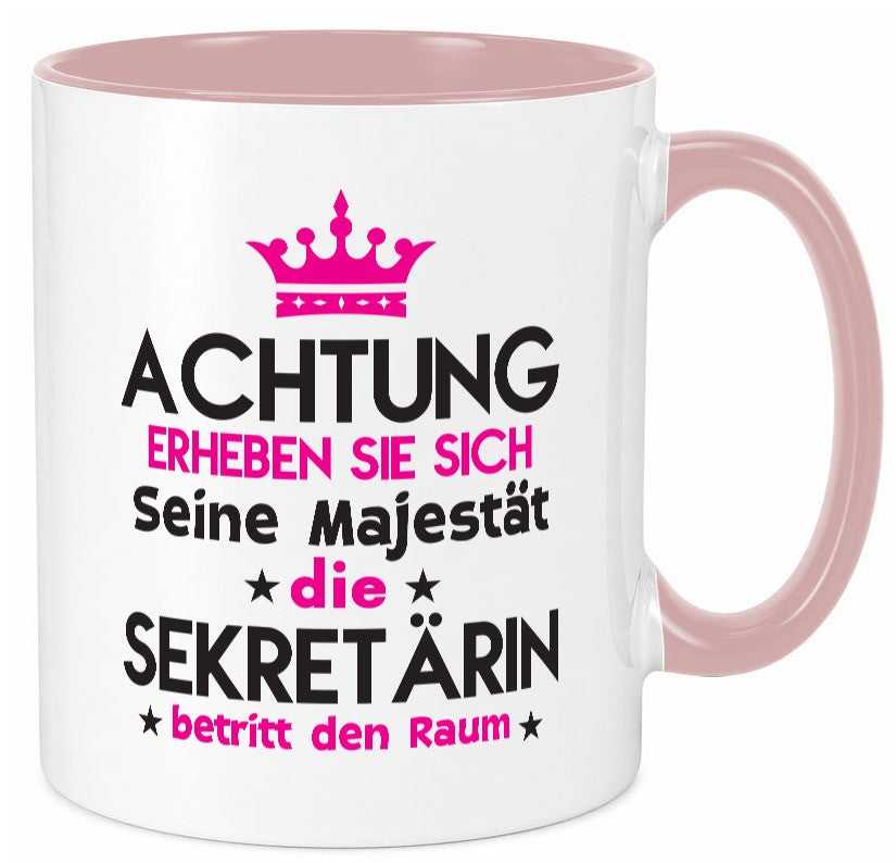 Seine Majestät Sekretärin | Büro lustig Arbeit Kollegen Geschenk Tasse