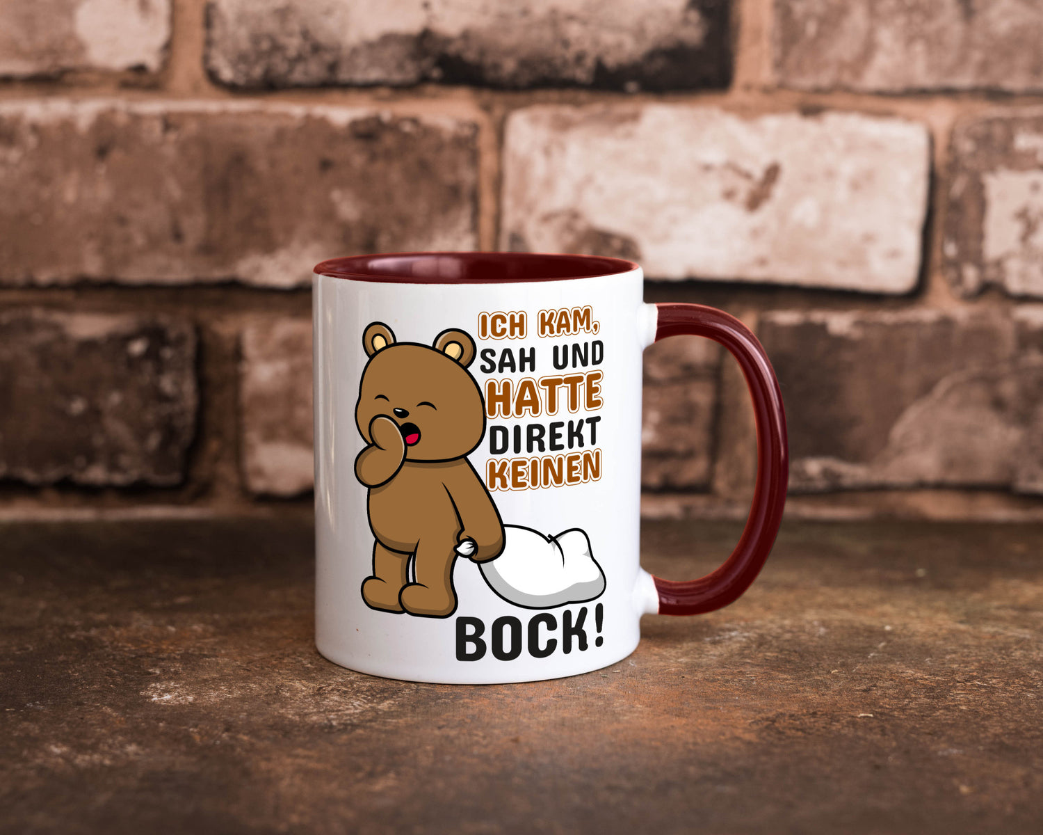Direkt keinen Bock! | Büro Faultier Morgenmuffel Geschenk Arbeit Kollegen