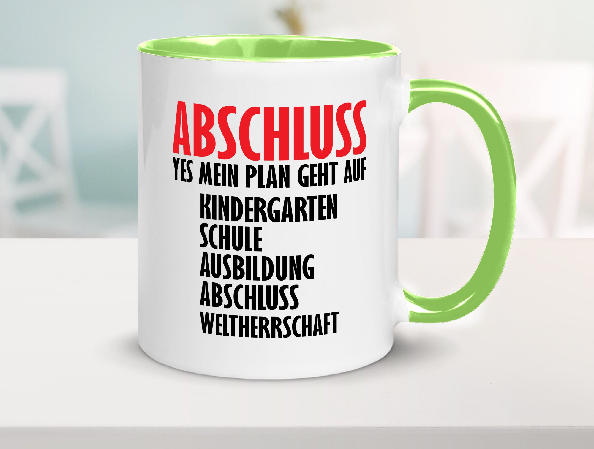 Abschluss Bachelor Geschenkidee Humor Tasse