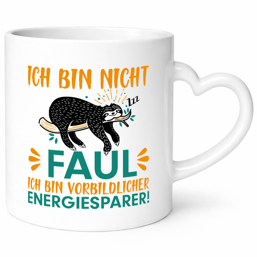 Fauler Energiesparer | Faultier Tasse Faulpelz Humor lustiger Spruch Geschenk
