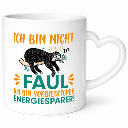 Fauler Energiesparer | Faultier Tasse Faulpelz Humor lustiger Spruch Geschenk