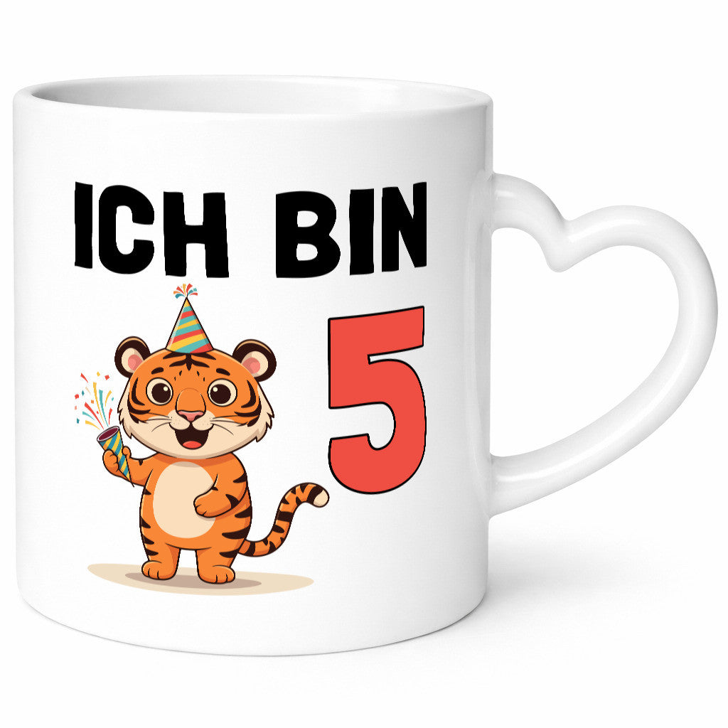 5. Geburtstag | 5 Jahre Tiger Geschenkidee Humor Tasse