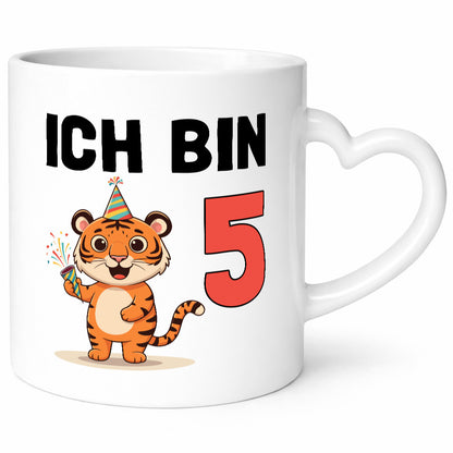5. Geburtstag | 5 Jahre Tiger Geschenkidee Humor Tasse