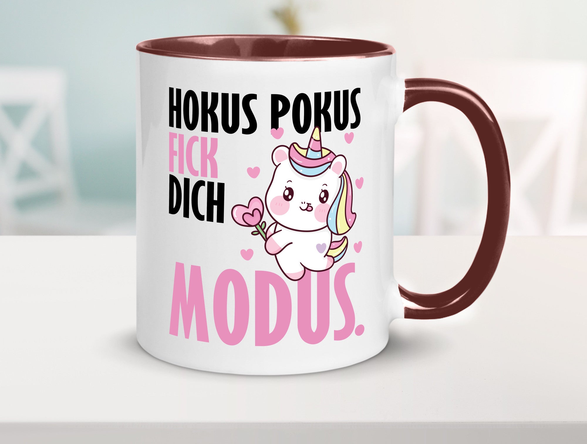 Hokus Pokus lustiger Spruch Geschenk Humor Geschenkidee Tasse